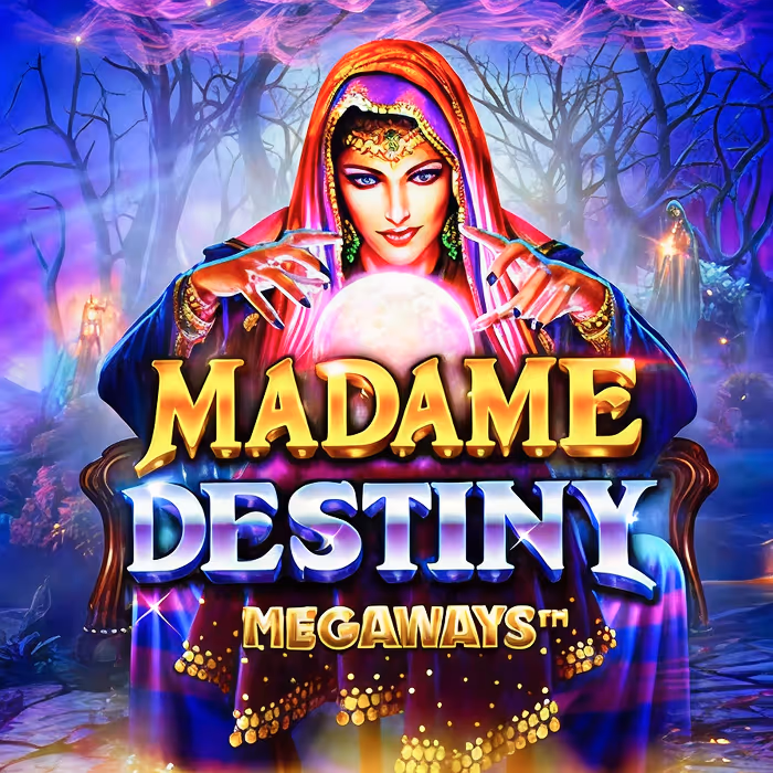 Madame Destiny Wahrsagerin-Slot mit mystischen Symbolen
